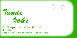 tunde voki business card